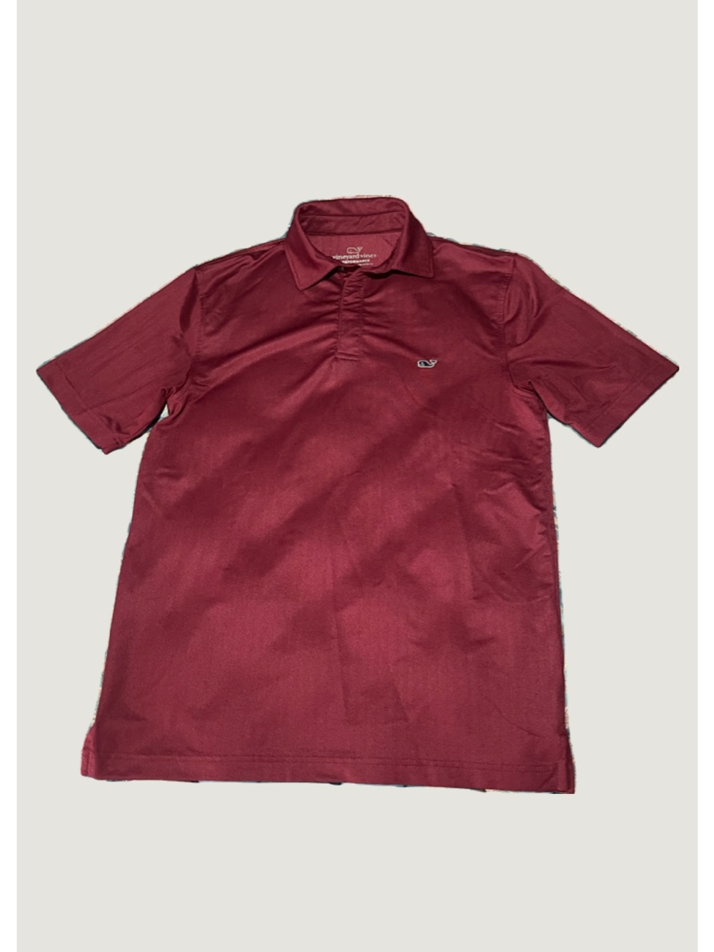 Vineyard Vines Men’s Burgundy Short-Sleeve Polo